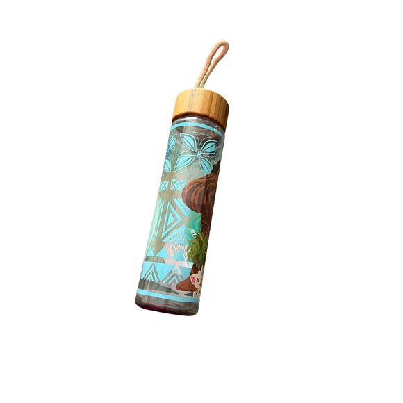 Disney NWT Glass Moana Water Bottle - Picture 3 of 3